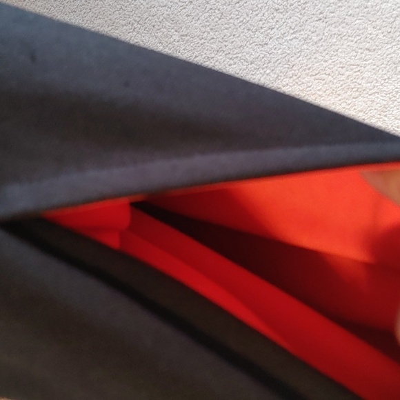 Men's Adidas Black & Neon Orange Trefoil Pullover Hoodie Size Small - Picture 6 of 9